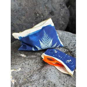 Pochette Fougère Bleu L