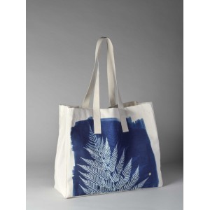 Borsa shopper Fougère Bleu 38 X 46 X 18