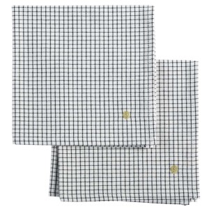 Set di 2 tovaglioli Gustave Gustave Caviar 40 X 40