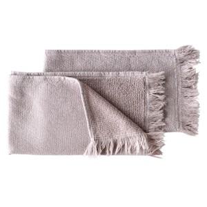Set di 2 asciugamani ospiti Luna Purple rain 50 X 30