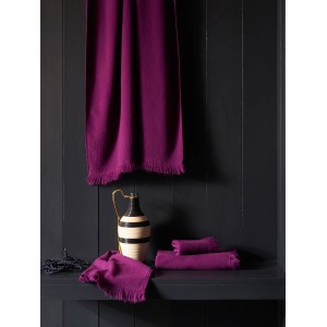 Set di 2 asciugamani ospiti Luna Purple rain 50 X 30