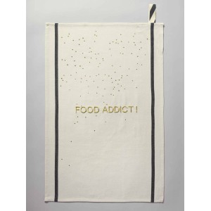 Strofinaccio Food Addict Écru 70 X 50