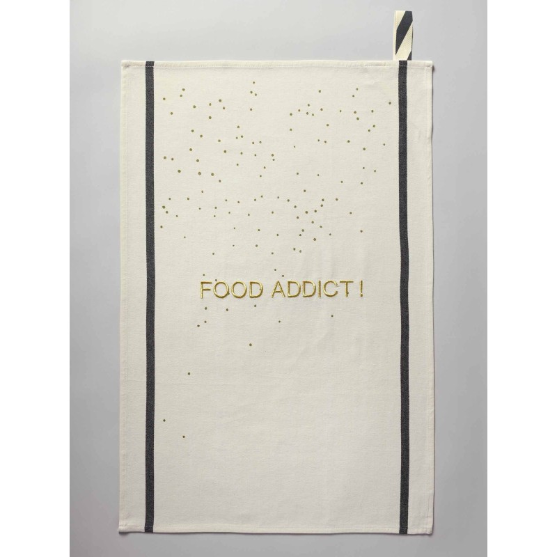 Strofinaccio Food Addict Écru 70 X 50