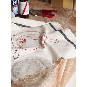 Strofinaccio Phil Dinette Écru 70 X 50