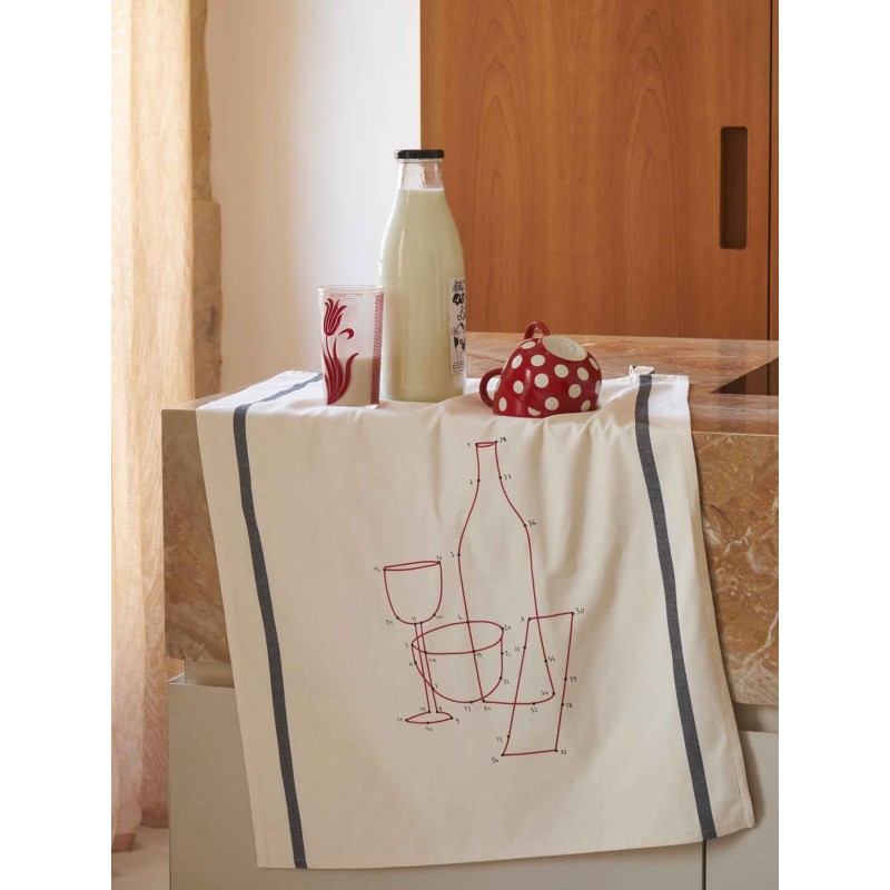 Strofinaccio Phil Drink Écru 70 X 50
