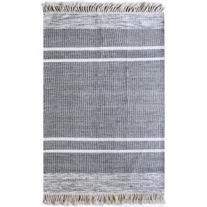 Tappeto Kolena Noir/Blanc 120 X 180