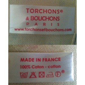 Strofinaccio Bouteille Bordeaux Blanc 72 X 48
