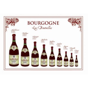 Strofinaccio Bouteille Bourgogne Blanc 72 X 48