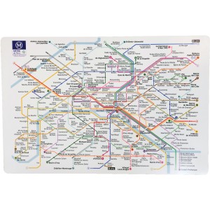 Set da tavola in plastica Paris RATP Assortis 45 X 30