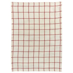 Strofinaccio Karma Ecru/Rouge 55 X 75