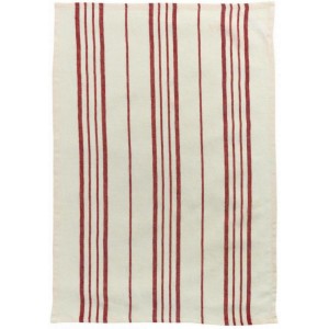 Strofinaccio Karma Ecru/Rouge 55 X 75