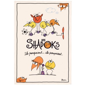 Strofinaccio Shadoks Ils pompaient Écru 48 X 72