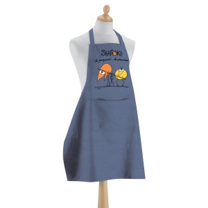 Grembiule da cucina Shadoks Ils pompaient Jeans 90 X 72
