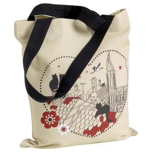 Borsa Chats Coeur Beige 40 X 35