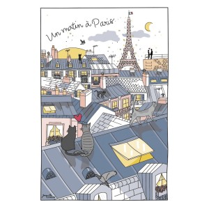Strofinaccio Toits de Paris Blanc 48 X 72