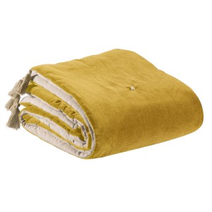 Piumino con pompon Elise Rouille 80 X 180