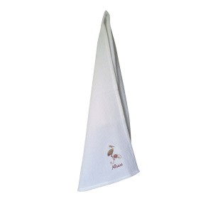 Set di 2 strofinacci a nido d'ape Broderie Alsace Assortis 40 X