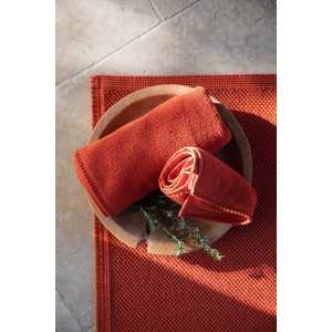 Asciugamano ospite Bora Terracotta 30 X 50