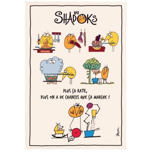 Strofinaccio Shadoks en cucina Écru 48 X 72