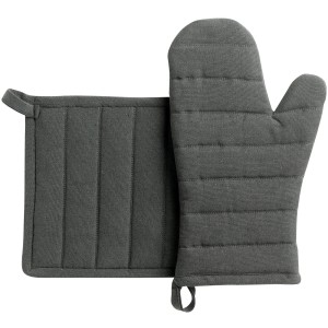 Guanto da cucina e presina riciclati Jona Ambre 15 X 30