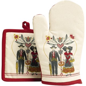 Guanto da cucina e Presina Boem Beige 18 X 28