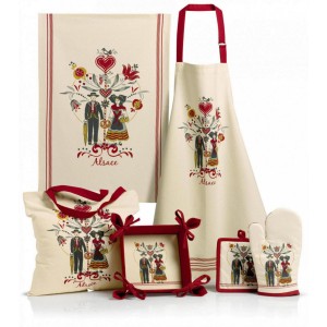 Guanto da cucina e Presina Boem Beige 18 X 28