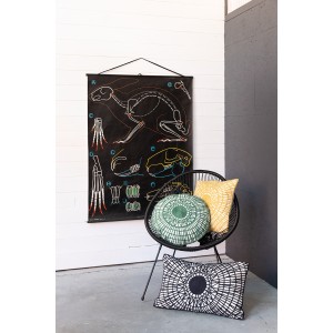 Cuscino ricamato Noa Épicéa 45 X 45