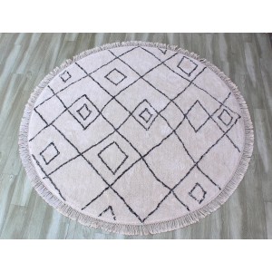 Tappeto Ervin Ivoire/Taupe Diameter 160