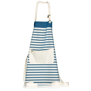 Grembiule da cucina Nalou Ivoire/Bleu 72 X 75