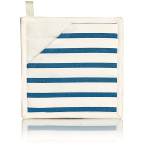 Guanto da forno 2 in 1 Nalou Ivoire/Bleu 20 X 20