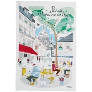 Strofinaccio Paris Montmartre Blanc 48 X 72