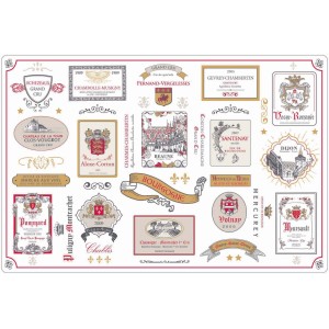 Set da tavola Multi-étiquettes Bourgogne Multico 30 X 45
