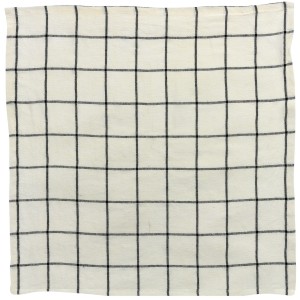 Tovagliolo a quadretti Karma Ecru/Rouge 50 X 50
