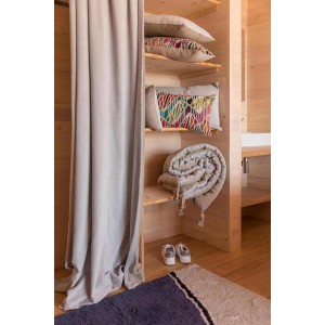 Copritestata letto tinta unita Elise Pêche 90 X 240