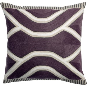 Cuscino ricamato Johan Raisin 45 X 45