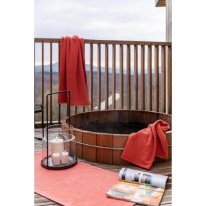 Asciugamano da bagno Bora Terracotta 90 X 150
