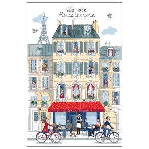 Strofinaccio La vie parisienne Blanc 48 X 72