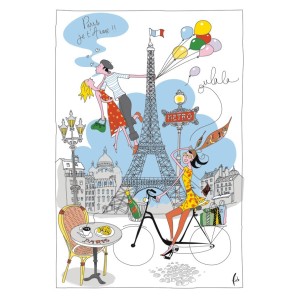 Strofinaccio La Parisienne Blanc 72 X 48
