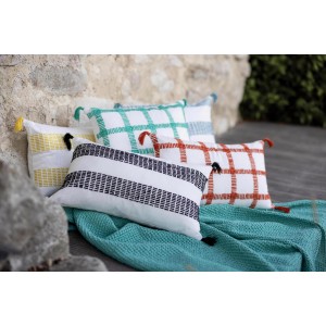 Cuscino a righe Diana Mimosa 45 X 45