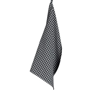 Strofinaccio riciclato Billie Noir/Gris 50 X 70