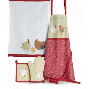 Grembiule da cucina Fadèle Ficelle 80 X 85