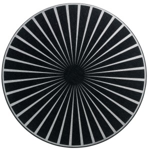 Set da tavola in feltro Raini Noir/Or Diameter 40