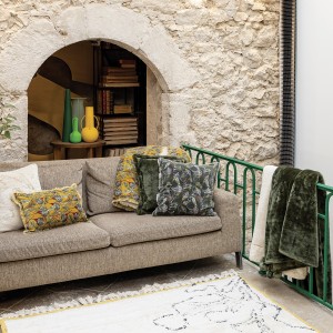 Cuscino Tender Pompons Fougère 45 X 45