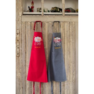 Grembiule da cucina riciclato Chef maman Rose 72 X 90