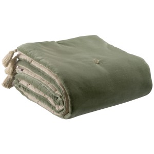 Piumino con pompon Elise Rouille 80 X 180