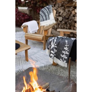 Plaid riciclato Gini Carbone 127 X 160