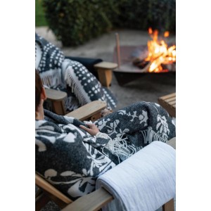 Plaid riciclato Gini Carbone 127 X 160
