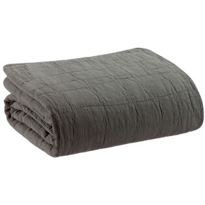Plaid riciclato Titou Acier 140 X 200