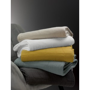 Plaid riciclato Titou Acier 260 X 260