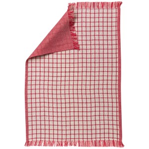 Strofinaccio riciclato Aden Blanc/Rouge 50 X 70
